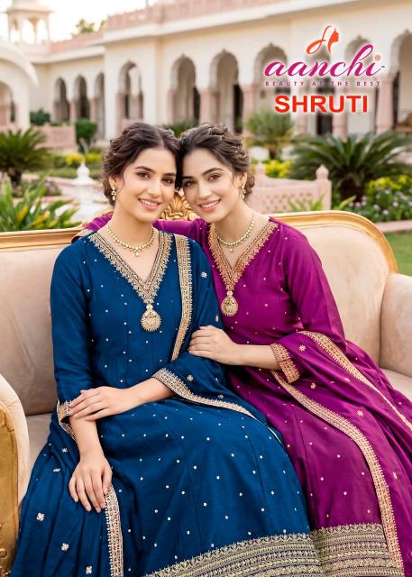 Aanchi shruti 3pcs wow kurtis wholesale